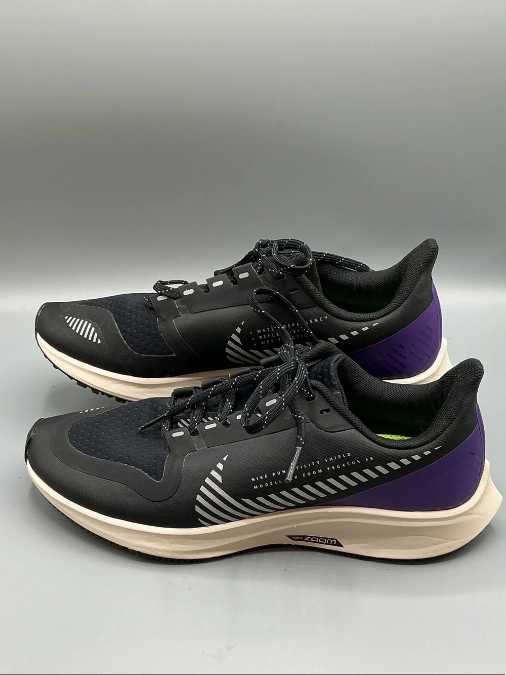 NIKE WOMEN'S PEGASUS 36 SHIELD RUNNING SHOES, SIZE 7.5